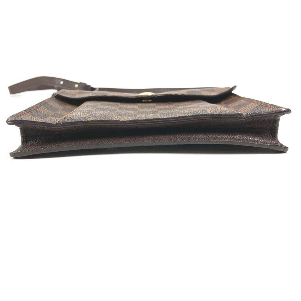 LOUIS VUITTON Authentic Brown Damier Canvas Pochette Shoulder Bag - Picture 5 of 16